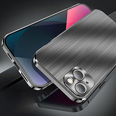 Custodia Lusso Alluminio Cover M06 per Apple iPhone 13 Nero