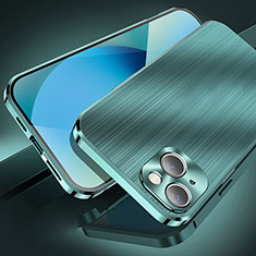 Custodia Lusso Alluminio Cover M06 per Apple iPhone 13 Verde