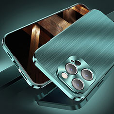 Custodia Lusso Alluminio Cover M06 per Apple iPhone 14 Pro Max Verde