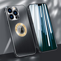 Custodia Lusso Alluminio Cover M08 per Apple iPhone 13 Pro Max Nero