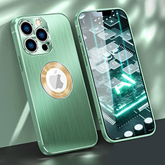 Custodia Lusso Alluminio Cover M08 per Apple iPhone 13 Pro Max Verde