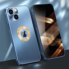 Custodia Lusso Alluminio Cover M08 per Apple iPhone 15 Blu