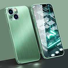Custodia Lusso Alluminio Cover M09 per Apple iPhone 14 Plus Verde