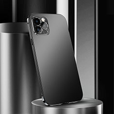 Custodia Lusso Alluminio Cover N02 per Apple iPhone 12 Pro Nero
