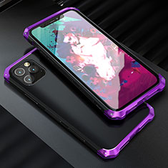 Custodia Lusso Alluminio Cover per Apple iPhone 11 Pro Viola