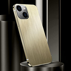 Custodia Lusso Alluminio Cover per Apple iPhone 13 Mini Oro