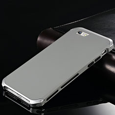 Custodia Lusso Alluminio Cover per Apple iPhone 6 Grigio
