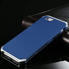Custodia Lusso Alluminio Cover per Apple iPhone 6S Blu