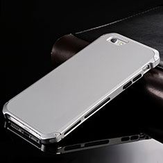 Custodia Lusso Alluminio Cover per Apple iPhone 6S Plus Argento