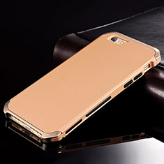 Custodia Lusso Alluminio Cover per Apple iPhone 6S Plus Oro