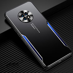 Custodia Lusso Alluminio Cover per Huawei Enjoy 20 Plus 5G Blu