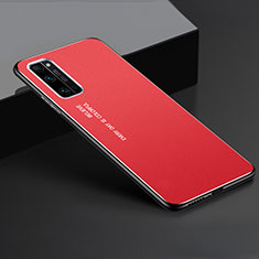 Custodia Lusso Alluminio Cover per Huawei Honor 30 Pro Rosso