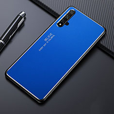 Custodia Lusso Alluminio Cover per Huawei Nova 5 Blu