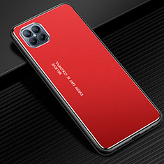 Custodia Lusso Alluminio Cover per Huawei Nova 8 SE 5G Rosso