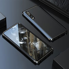 Custodia Lusso Alluminio Cover per Huawei P20 Pro Nero