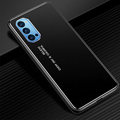 Custodia Lusso Alluminio Cover per Oppo Reno4 Pro 5G Nero