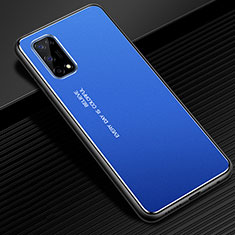 Custodia Lusso Alluminio Cover per Realme Q2 Pro 5G Blu