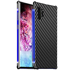 Custodia Lusso Alluminio Cover per Samsung Galaxy Note 10 Plus 5G Blu