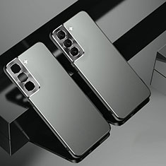Custodia Lusso Alluminio Cover per Samsung Galaxy S21 FE 5G Grigio