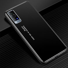 Custodia Lusso Alluminio Cover per Vivo X60 Pro 5G Nero