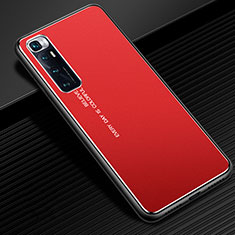 Custodia Lusso Alluminio Cover per Xiaomi Mi 10 Ultra Rosso