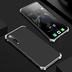 Custodia Lusso Alluminio Cover per Xiaomi Mi 9 Pro 5G Argento e Nero