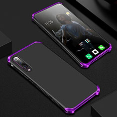 Custodia Lusso Alluminio Cover per Xiaomi Mi 9 Pro Viola