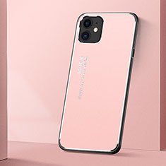 Custodia Lusso Alluminio Cover T01 per Apple iPhone 11 Rosa