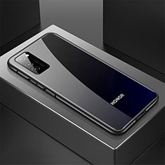 Custodia Lusso Alluminio Cover T01 per Huawei Honor V30 5G Nero