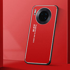 Custodia Lusso Alluminio Cover T01 per Huawei Mate 30 5G Rosso