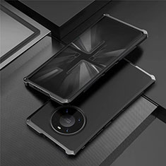 Custodia Lusso Alluminio Cover T01 per Huawei Mate 40E Pro 5G Nero