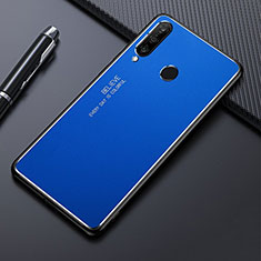 Custodia Lusso Alluminio Cover T01 per Huawei P30 Lite New Edition Blu