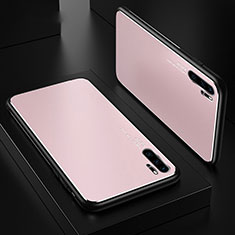 Custodia Lusso Alluminio Cover T01 per Huawei P30 Pro Rosa