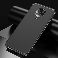 Custodia Lusso Alluminio Cover T01 per Xiaomi Redmi K30 Pro Zoom Nero