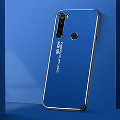 Custodia Lusso Alluminio Cover T01 per Xiaomi Redmi Note 8 Blu