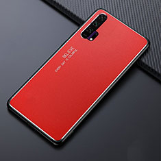 Custodia Lusso Alluminio Cover T02 per Huawei Honor 20 Pro Rosso