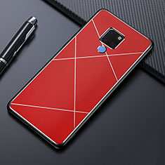 Custodia Lusso Alluminio Cover T02 per Huawei Mate 20 Rosso