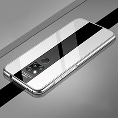 Custodia Lusso Alluminio Cover T02 per Huawei Mate 20 X 5G Argento