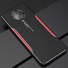 Custodia Lusso Alluminio Cover T02 per Xiaomi Redmi K30 Pro Zoom Rosso