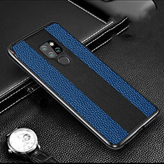 Custodia Lusso Alluminio Cover T03 per Huawei Mate 20 X 5G Blu