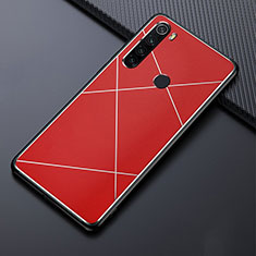 Custodia Lusso Alluminio Cover T03 per Xiaomi Redmi Note 8T Rosso