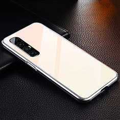 Custodia Lusso Alluminio Cover T04 per Oppo Find X2 Neo Oro