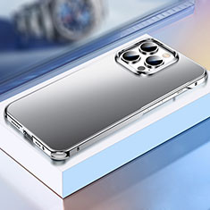 Custodia Lusso Alluminio Cover TB1 per Apple iPhone 13 Pro Argento