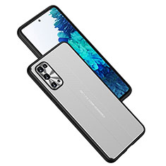 Custodia Lusso Alluminio e Silicone Laterale Cover JL1 per Samsung Galaxy S20 5G Argento