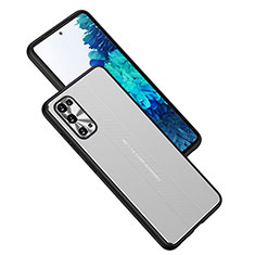 Custodia Lusso Alluminio e Silicone Laterale Cover JL1 per Samsung Galaxy S20 Lite 5G Argento