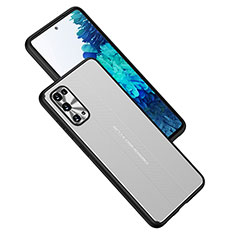 Custodia Lusso Alluminio e Silicone Laterale Cover JL1 per Samsung Galaxy S20 Plus 5G Argento