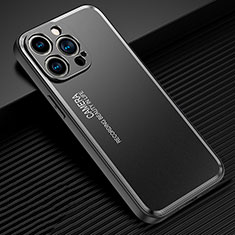 Custodia Lusso Alluminio e Silicone Laterale Cover JL2 per Apple iPhone 15 Pro Max Nero