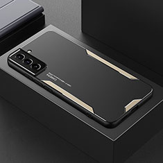 Custodia Lusso Alluminio e Silicone Laterale Cover M01 per Samsung Galaxy S22 5G Oro