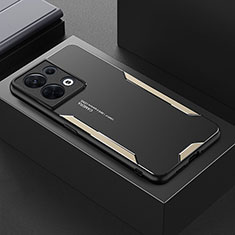Custodia Lusso Alluminio e Silicone Laterale Cover PB1 per Xiaomi Redmi Note 13 5G Oro