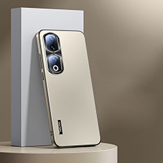 Custodia Lusso Alluminio e Silicone Laterale Cover per Huawei Honor 90 Pro 5G Oro